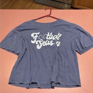 Blue 'Football Season' T-Shirt